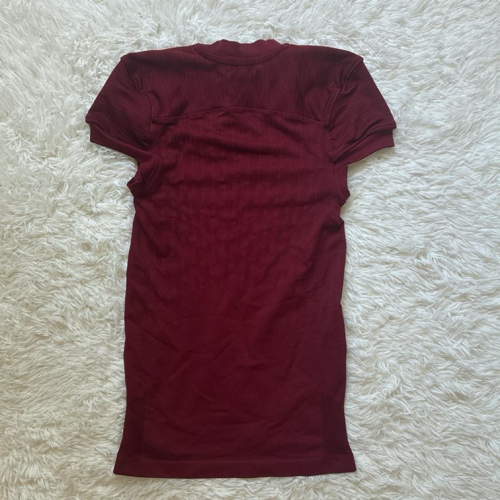 Adidas burgundy compression dress athletic tennis shorts sporty Large - Picture 2 of 6